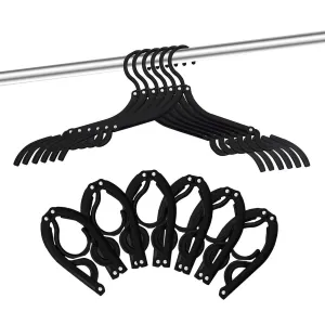 12 Pcs Travel Hangers - Cruise Ship Essentials Portable Folding Clothes Hangers