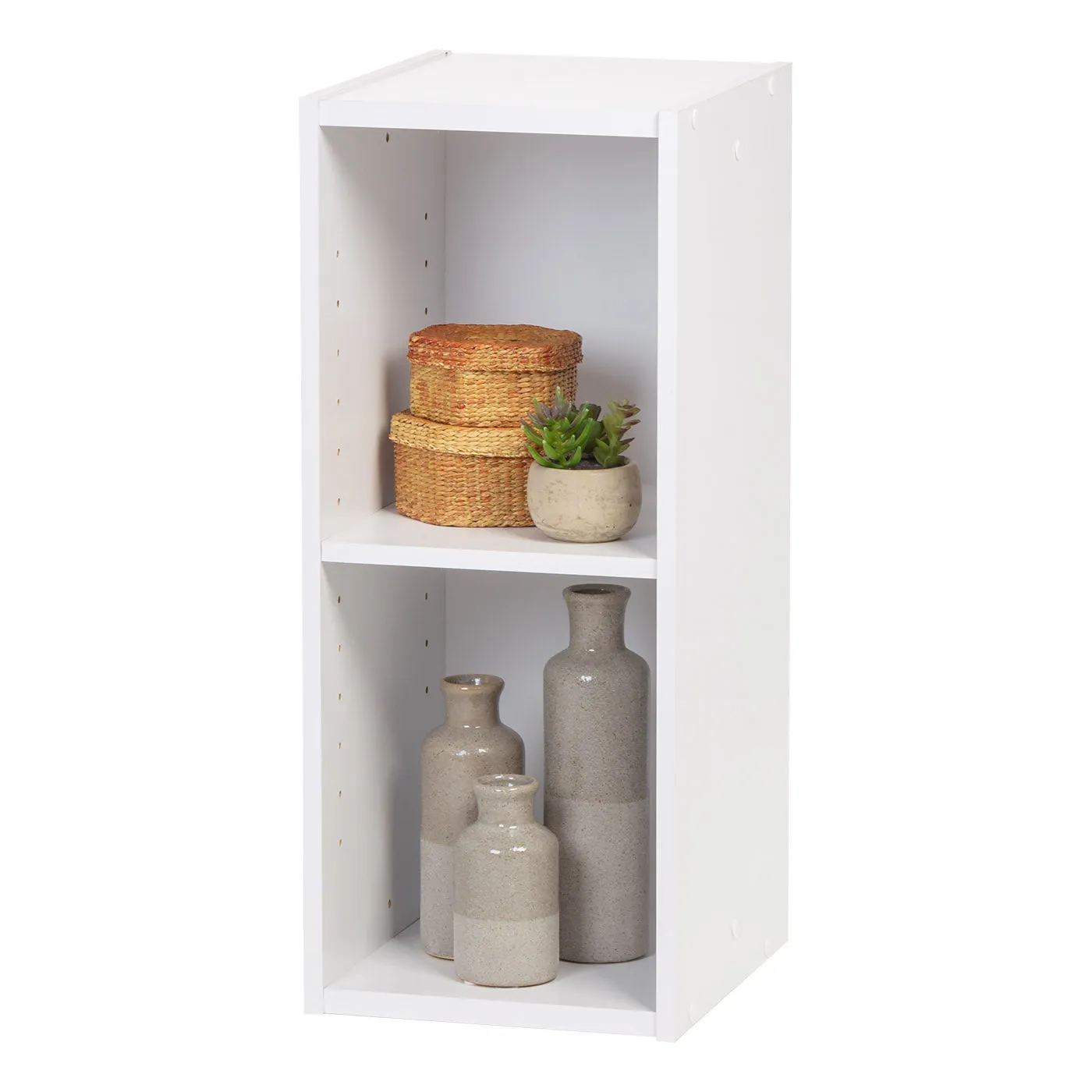 2 Tier Space Saving with Adjustable Shelves