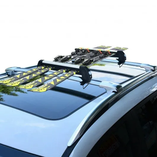 23"/30" Universal Ski &  Snowboard Roof Racks Fit 6 Pairs Skis or 4 Snowboards-M