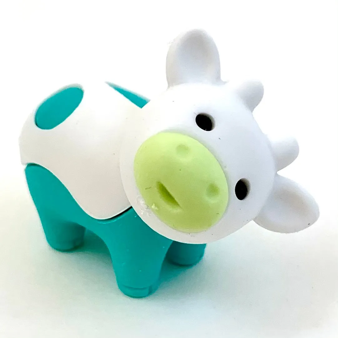 384541 IWAKO Colorz Cows -1 box of 5 Erasers