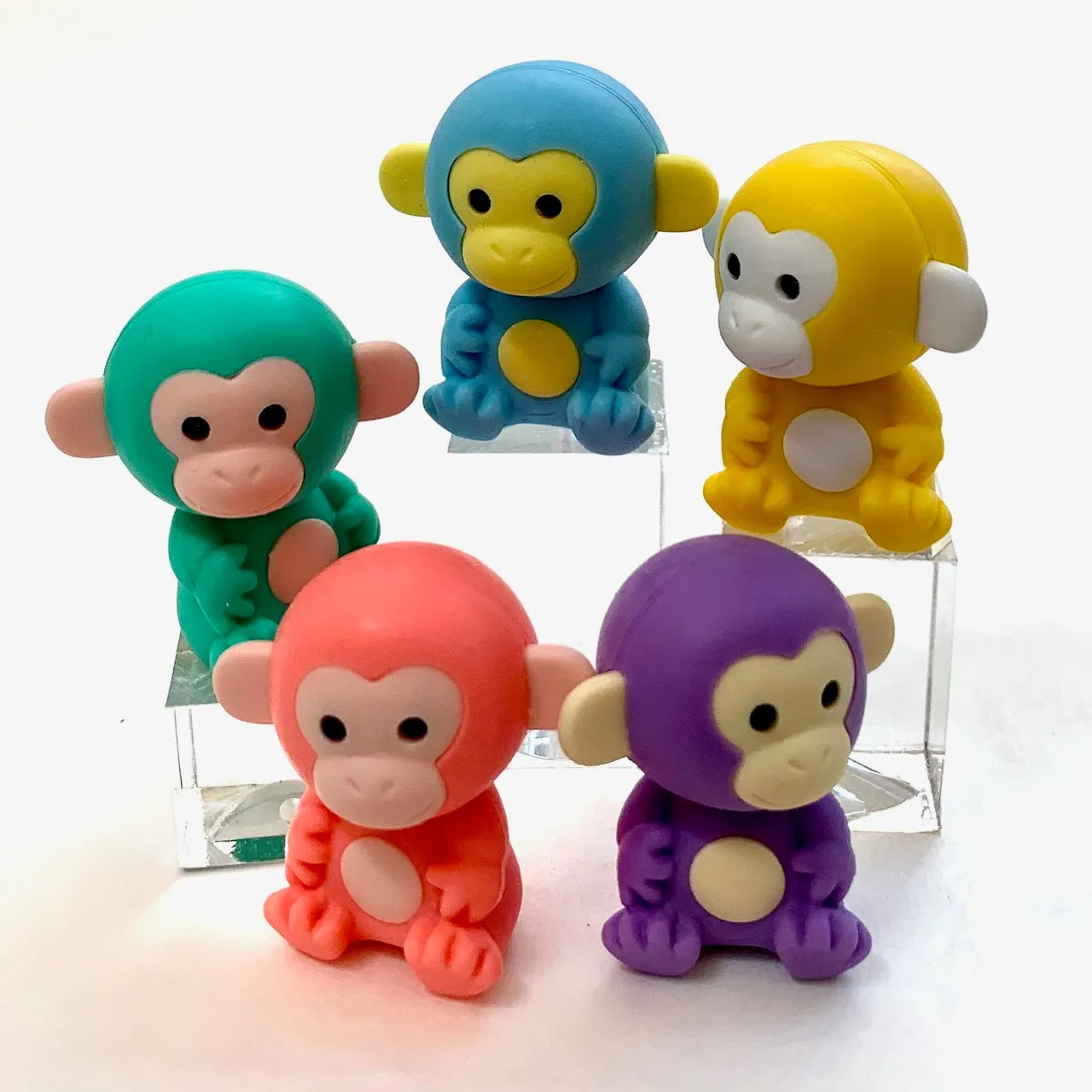 384551 Iwako Colorz Monkey -1 box of 5 Erasers