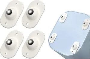 4 Piece Self Adhesive 360 Degree Mini Swivel Casters Wheels