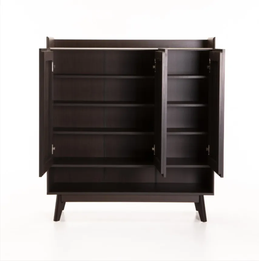 5-Layers Wood Shoe Cabinet Brown (Wenge)