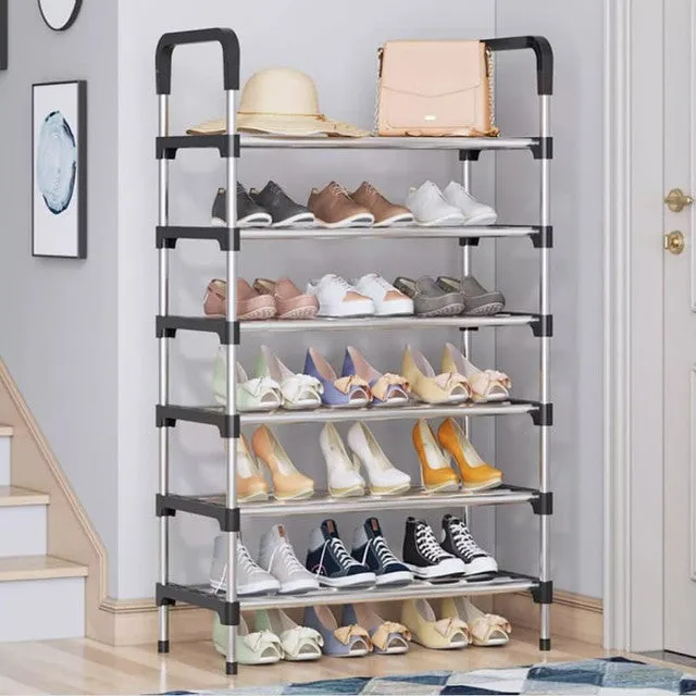 6 Tier Adjustable Shoe Tower Rack