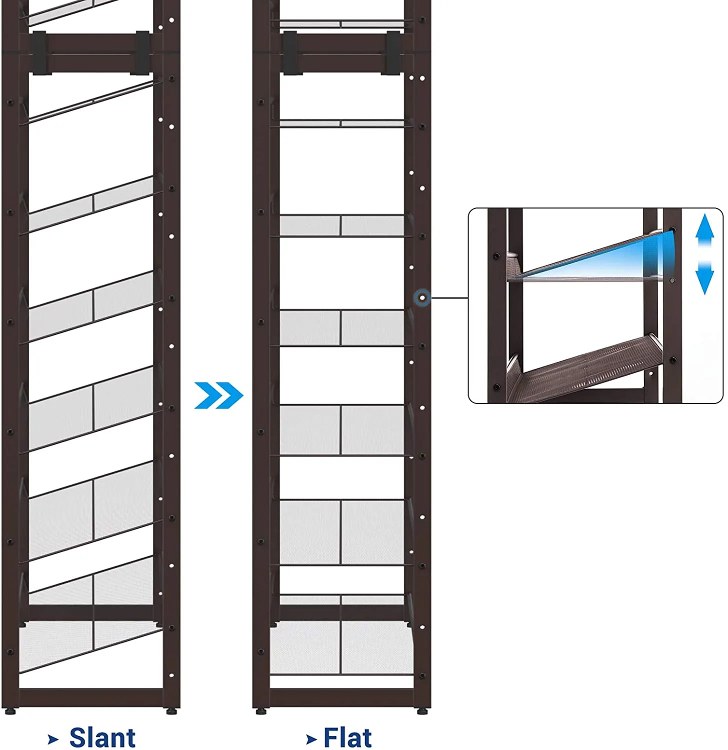 Adjustable 12-Tier Shoe Rack