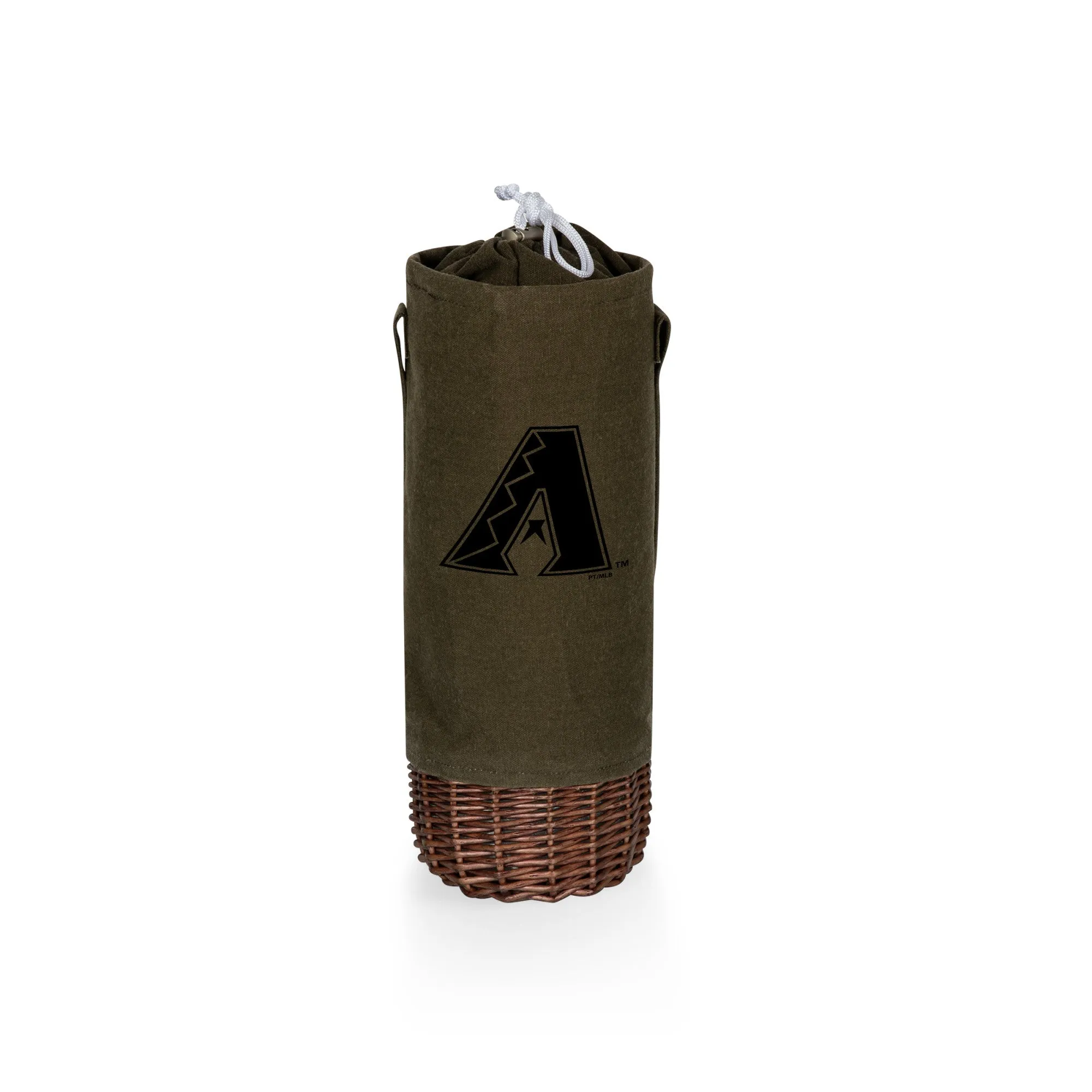 Arizona Diamondbacks - Malbec Insulated Canvas and Willow Wine Bottle Basket