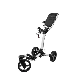 AXGLO Push Cart 3-Wheel Trolley (White/Grey)