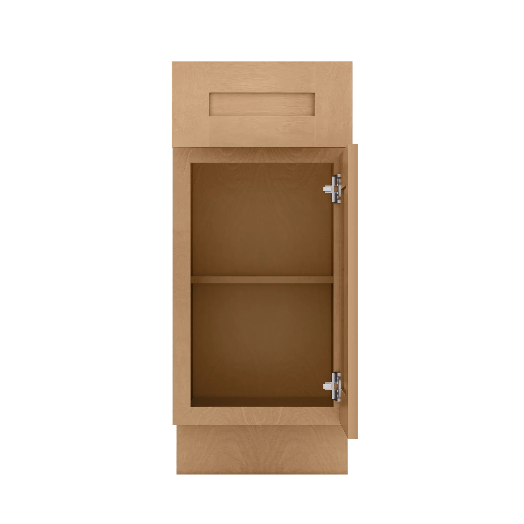 Base Kitchen Cabinet B15 Shaker Toffee 15 in. width 34.5 in. height 24 in. depth