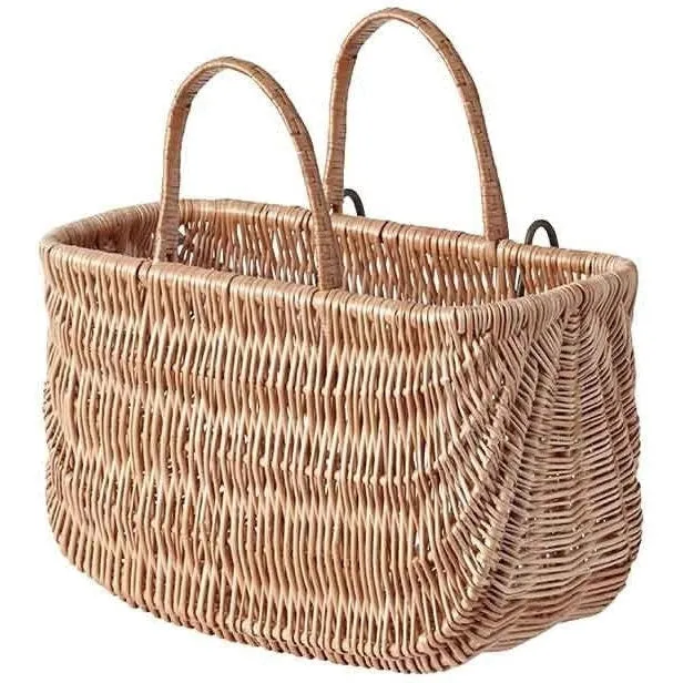 Basil Swing Hanging Front/Rear Rattan Basket