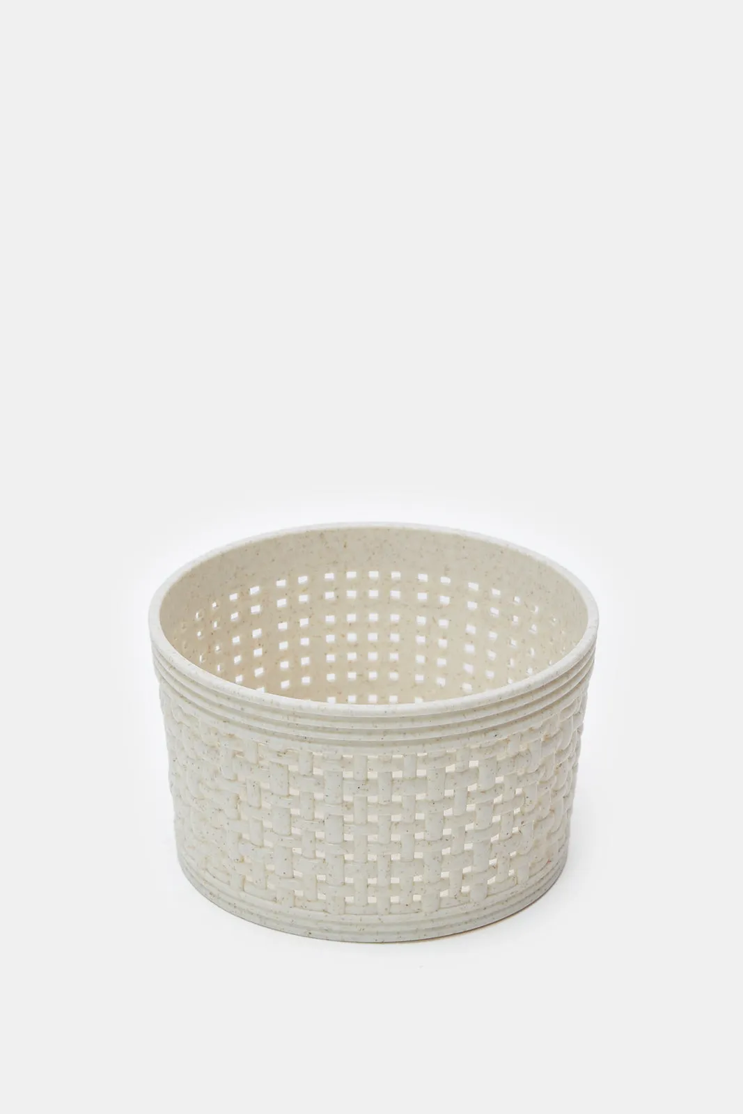 Beige Plastic Storage Basket Set (10 Piece)