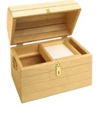 Birch Wood Treasure Chest