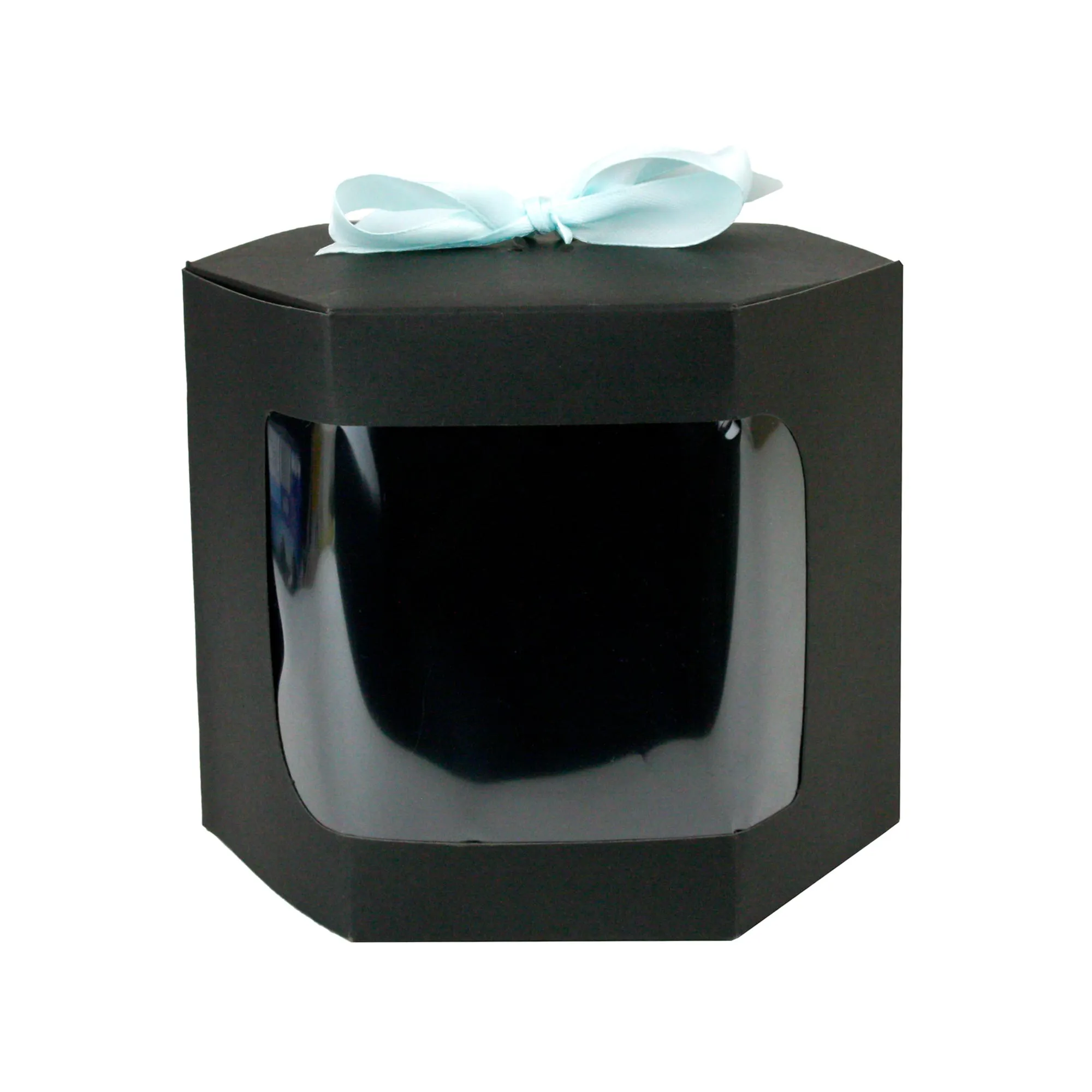 Black Hexagon Kraft Gift Boxes Pack of 12 (Sizes Available)