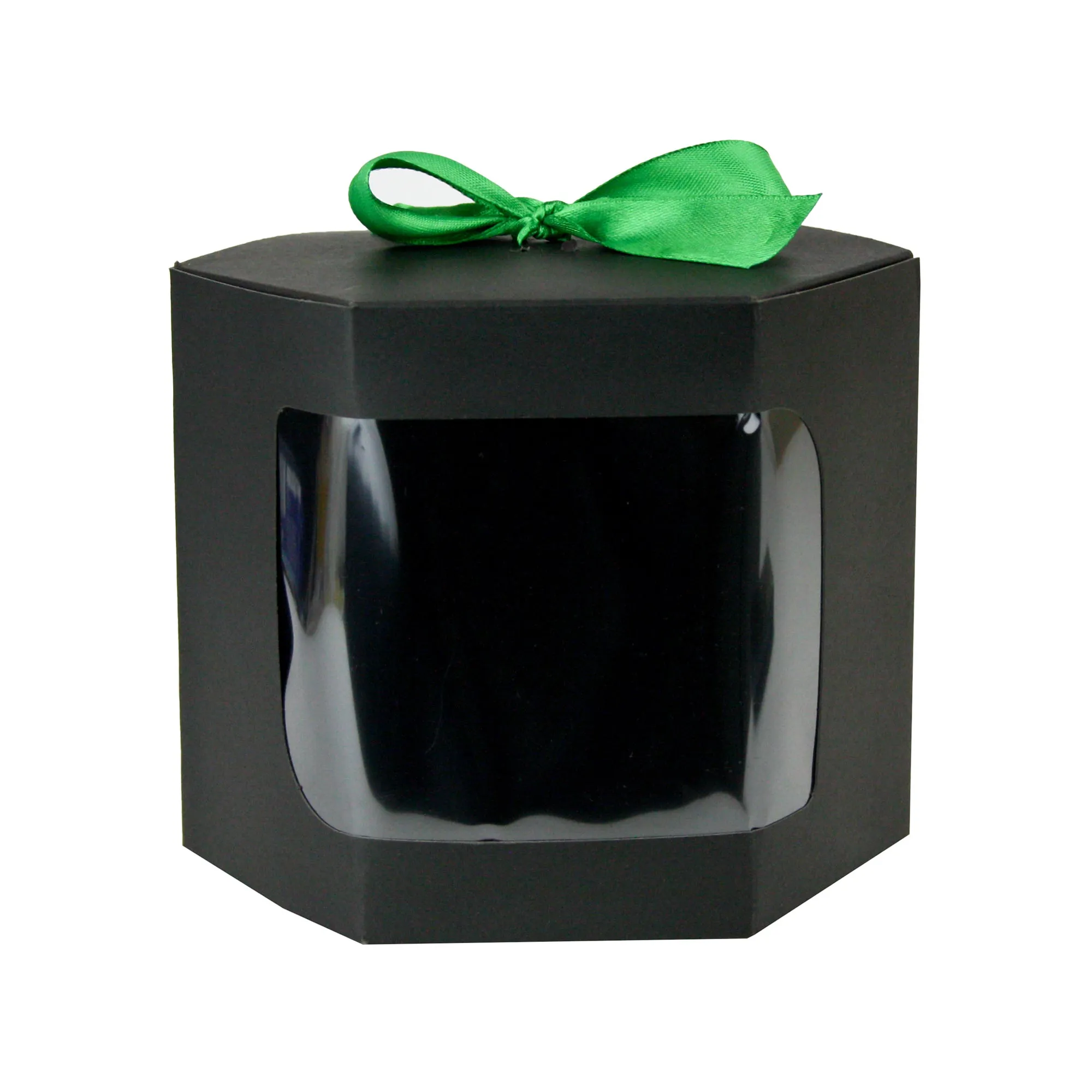 Black Hexagon Kraft Gift Boxes Pack of 12 (Sizes Available)