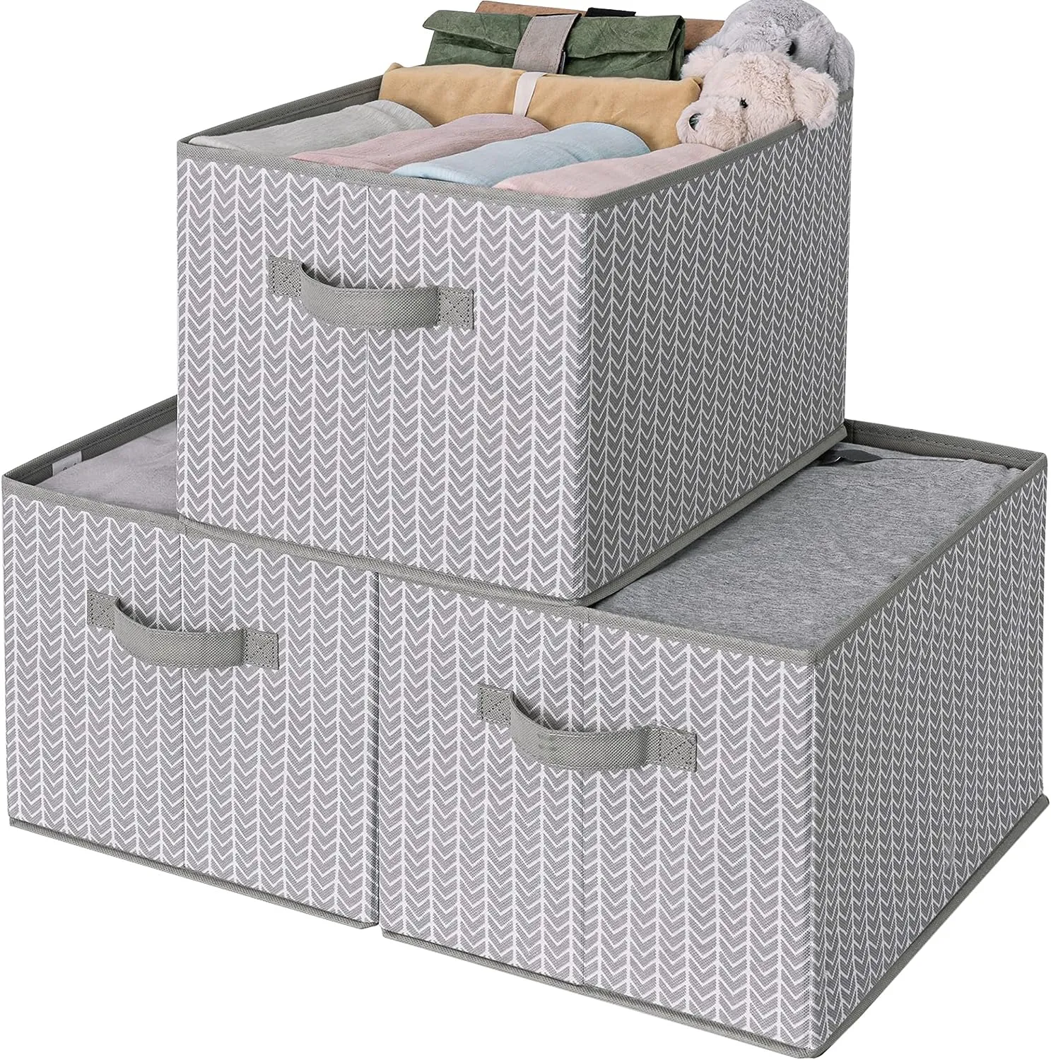 Blushbees® Collapsible Closet Storage Bins - 3-Pack