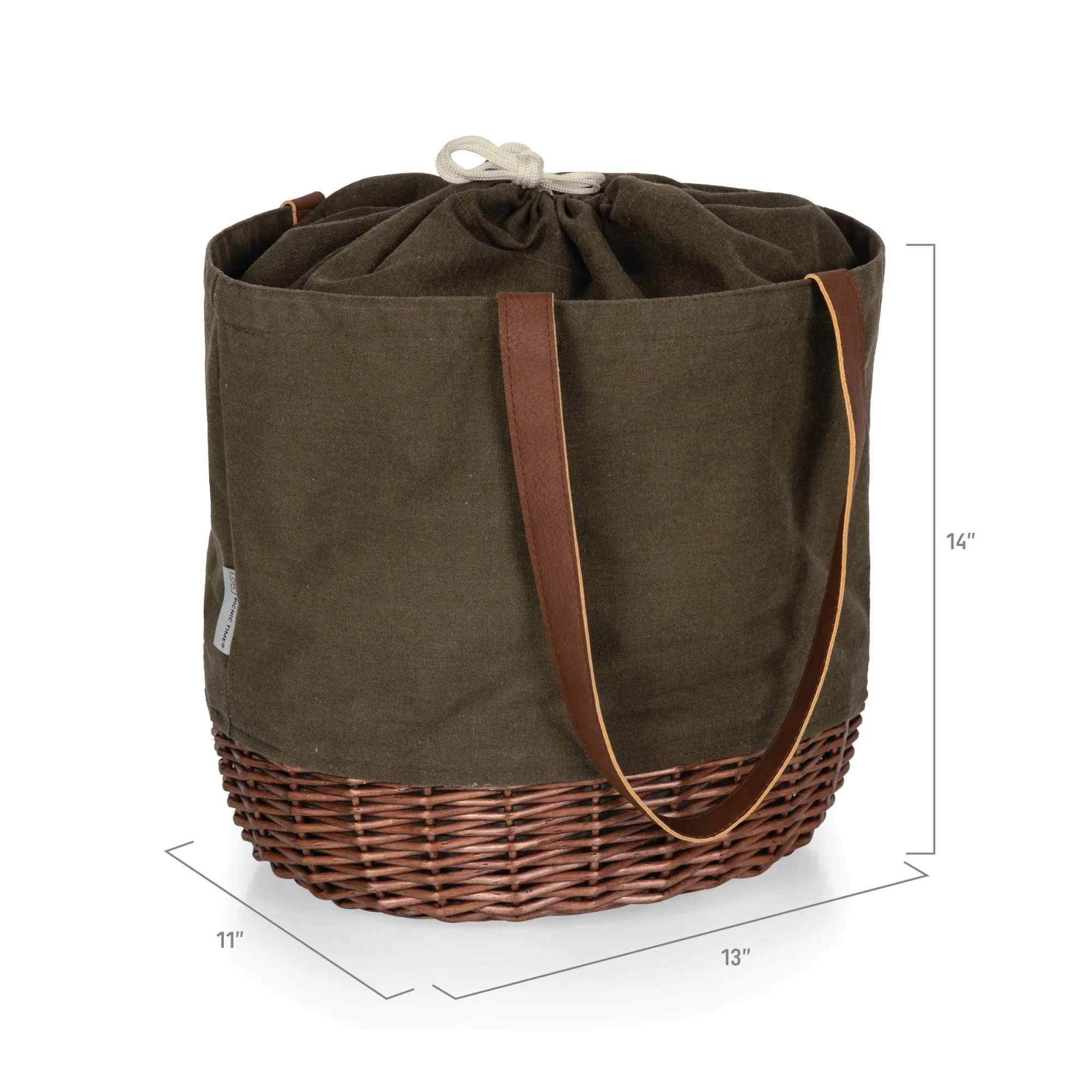 Cleveland Browns - Coronado Canvas and Willow Basket Tote