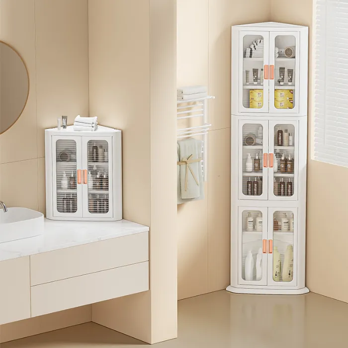 Corner storage cabinets