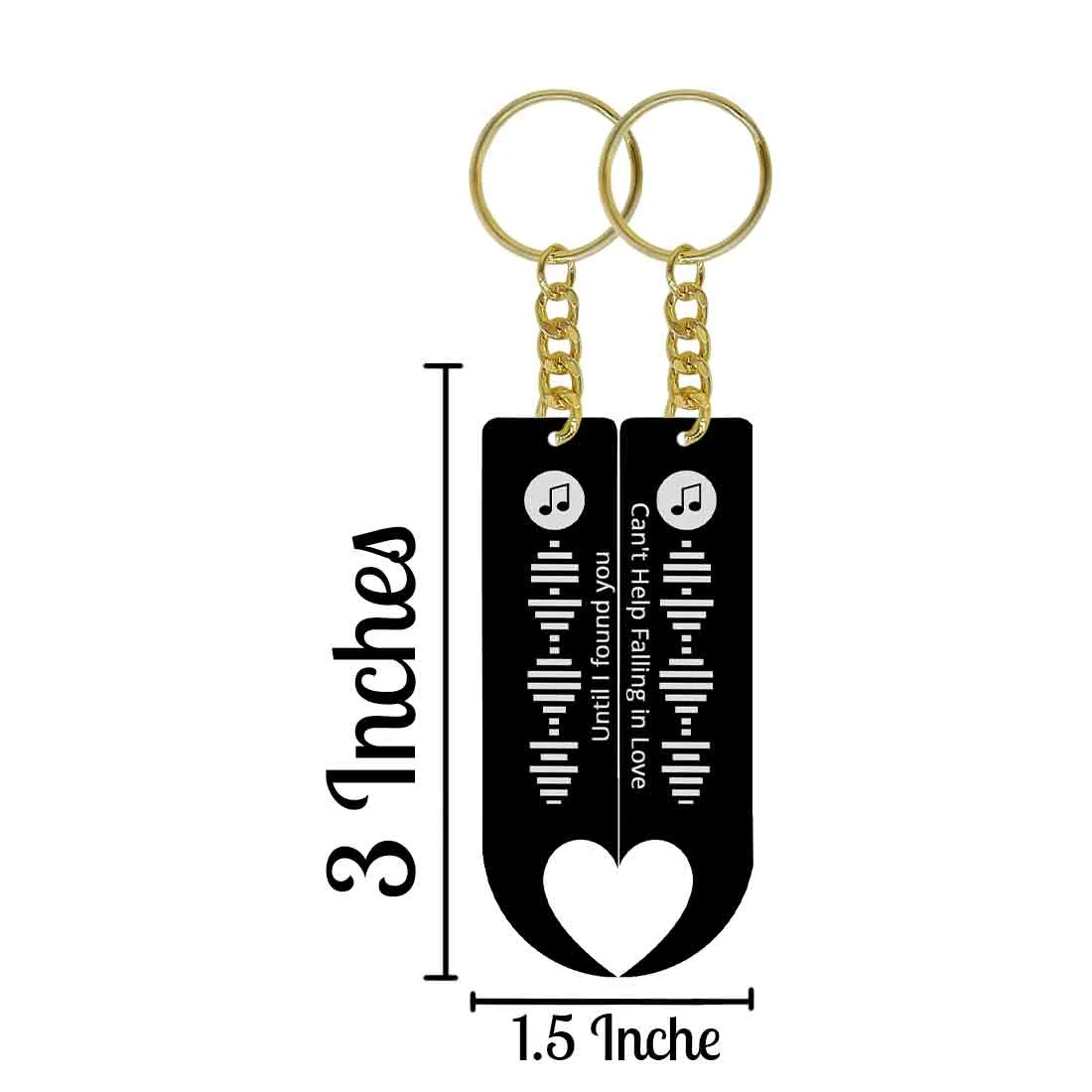 Couple Key Ring Keychain for Couples-Set of 2