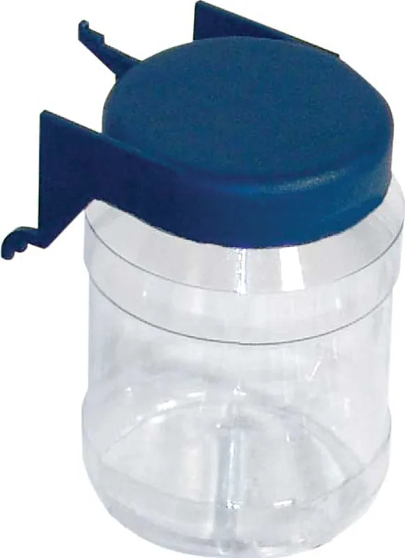 Crawford JC12 Organizer Jar, 3 in L, 2 in W, 3-3/8 in H, Plastic, Clear :CD  2: QUANTITY: 1