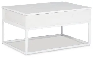 Deznee White Lift Top Coffee Table