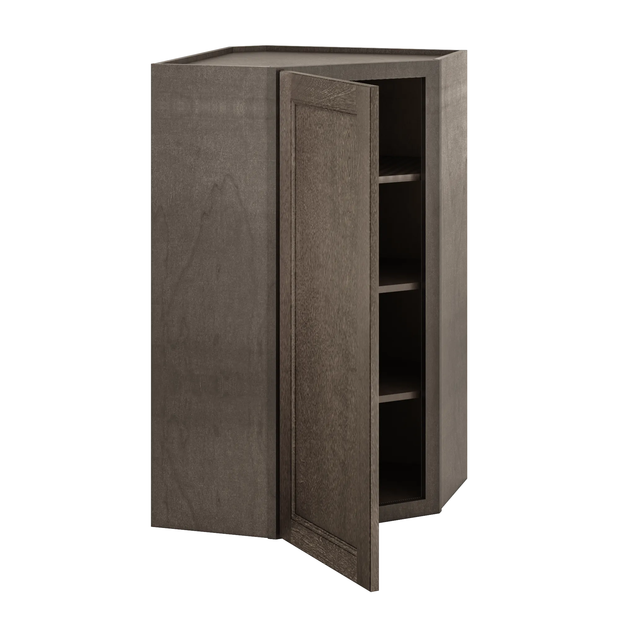 Diagonal Corner Kitchen Cabinet DC2442 Milan Slate 24 in. width 42 in. height 12 in. depth