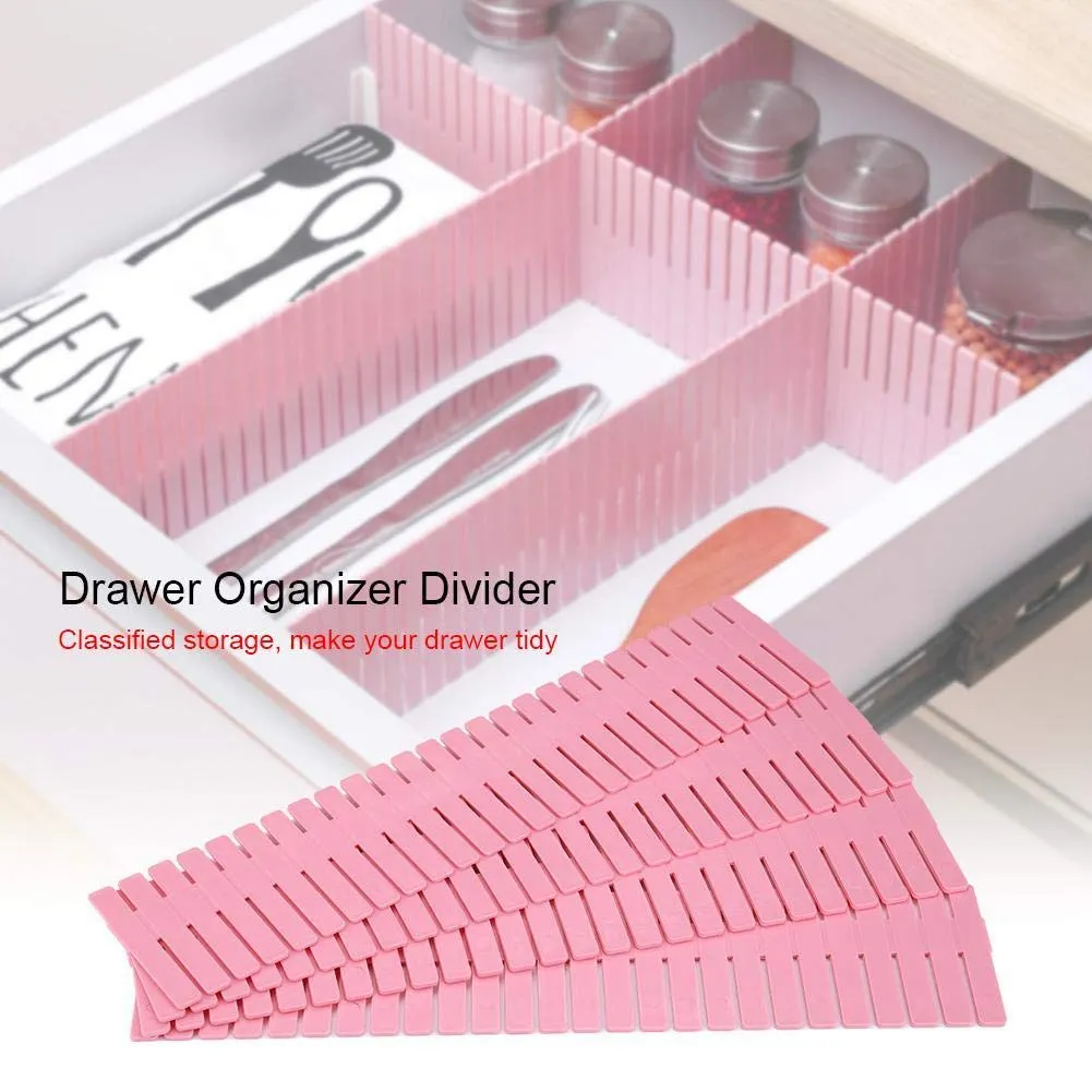 DIY Adjustable Drawer Organizer - 4Pcs