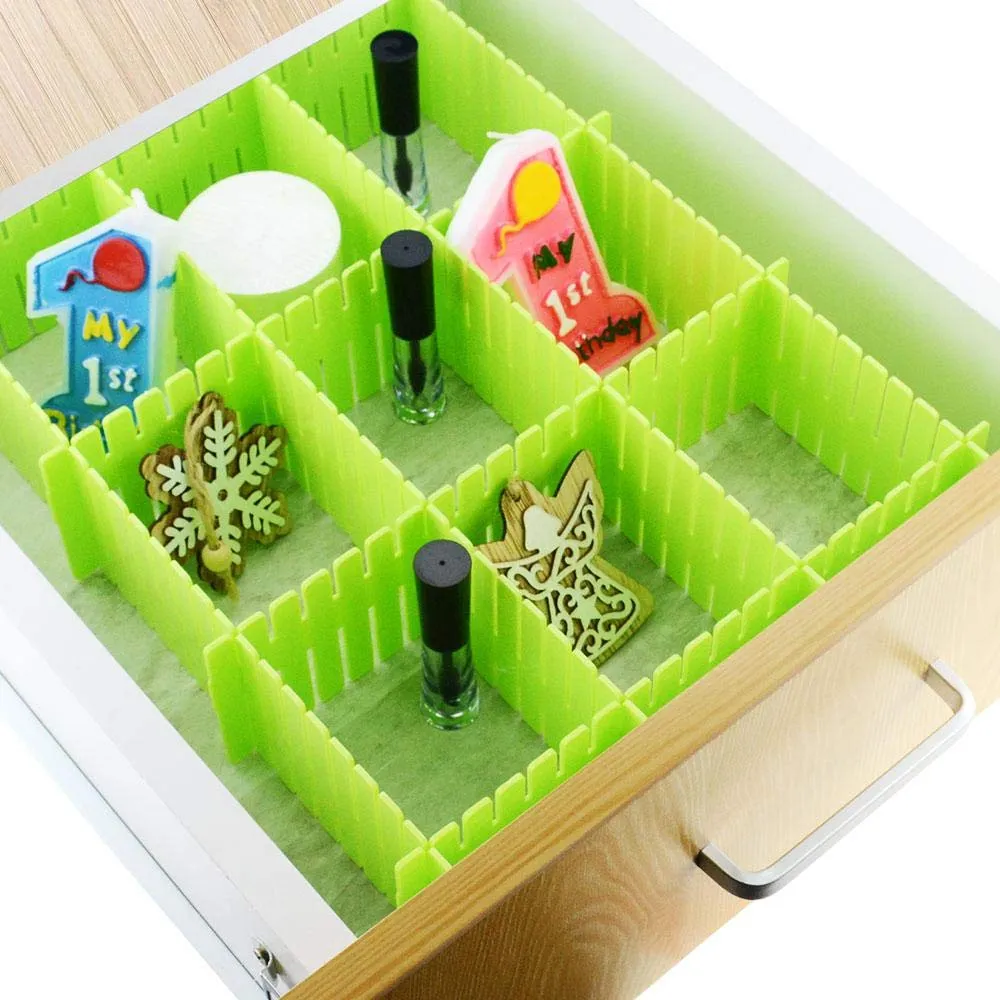 DIY Adjustable Drawer Organizer - 4Pcs