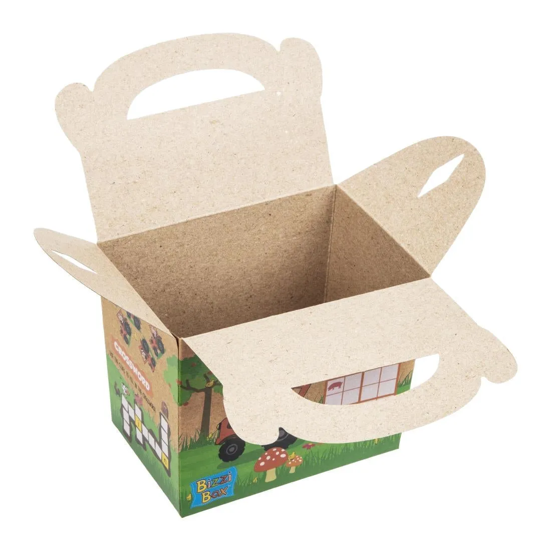 DK364 Crafti's Kids Recycled Kraft Bizzi Meal Boxes Pet and Farm (Pack of 200)