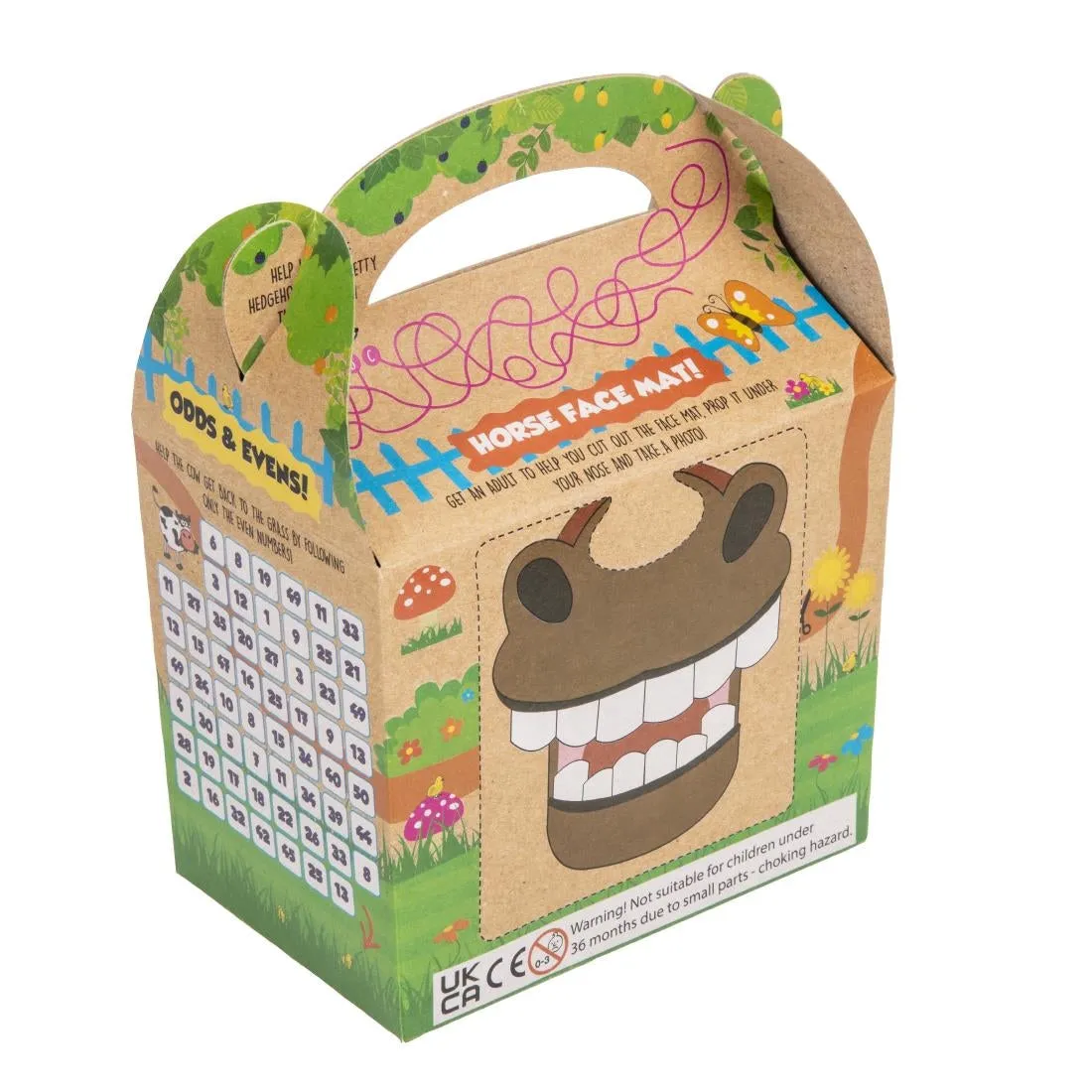 DK364 Crafti's Kids Recycled Kraft Bizzi Meal Boxes Pet and Farm (Pack of 200)