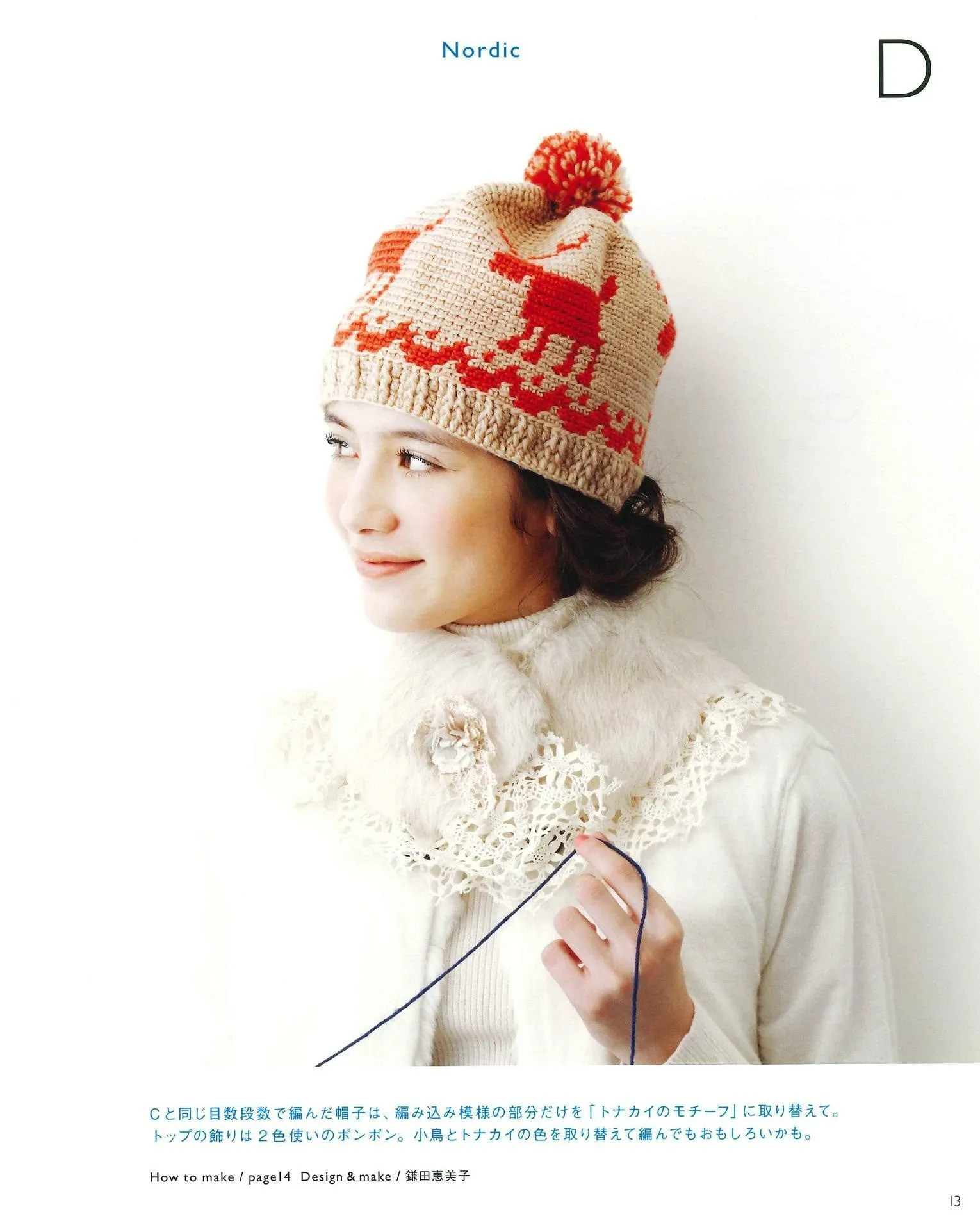 Easy Crochet in 3 Days Scandinavian Pattern Hat