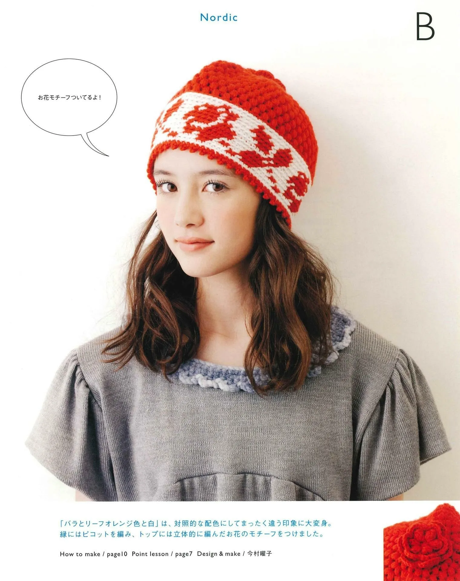 Easy Crochet in 3 Days Scandinavian Pattern Hat