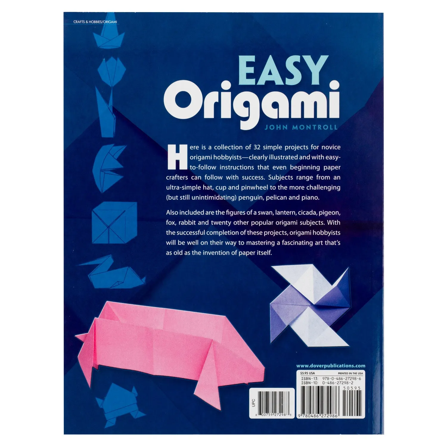 Easy Origami Book Over 30 Simple Projects