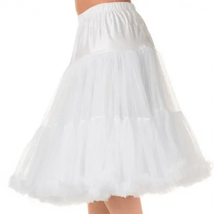 EXTRA LONG Full White Net Vintage Rockabilly 50s Petticoat Skirt