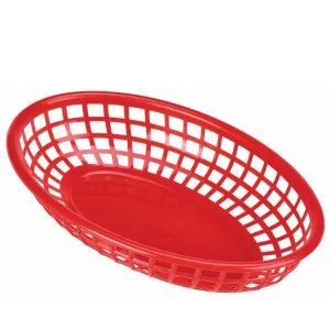 Fast Food Basket Red 23.5 x 15.4cm- Pack 6