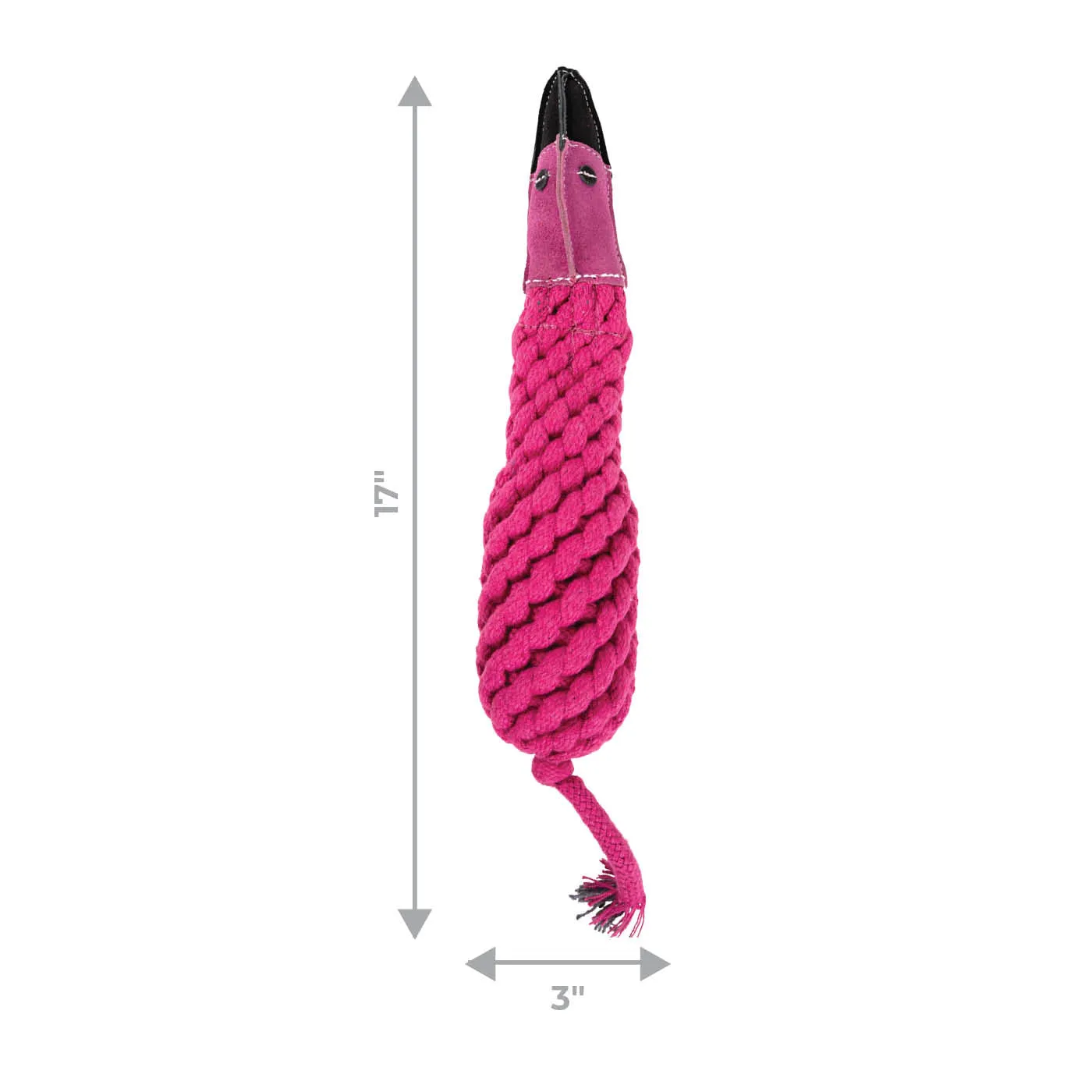 Flamingo Rope & Water Bottle Dog Toy