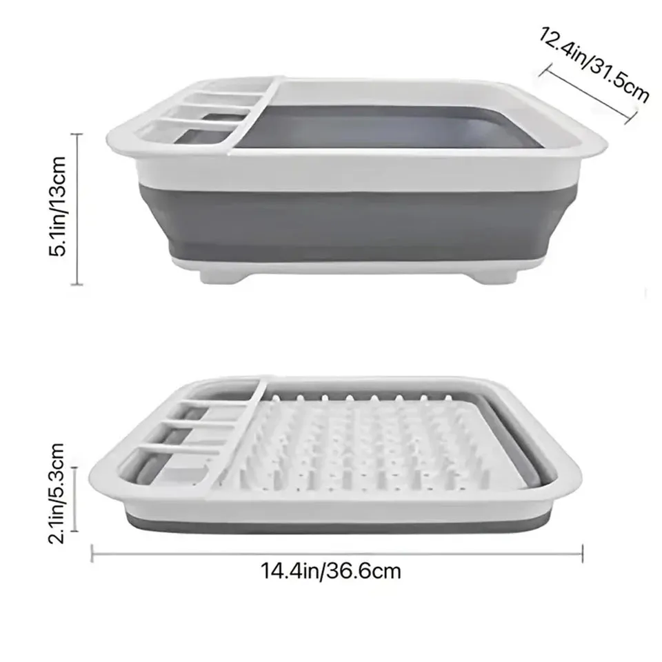 FOLDABLE DISHES DRAIN RACK