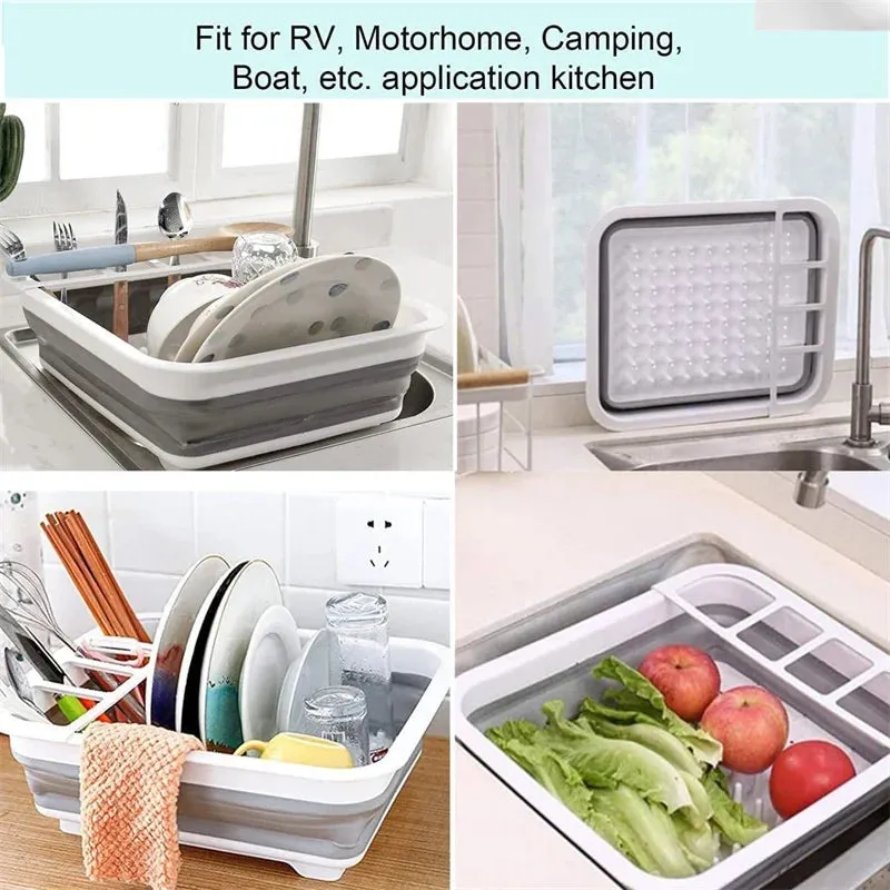 FOLDABLE DISHES DRAIN RACK