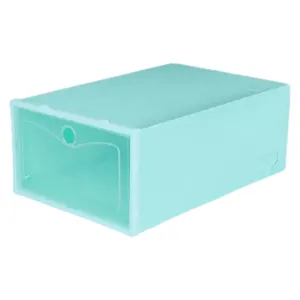 Foldable Plastic Shoe Box C18-5-1 LIGHT BLUE