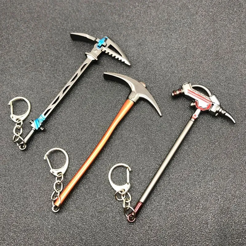 Fortnight Battle Royale Pickaxe Action Figure Keychain