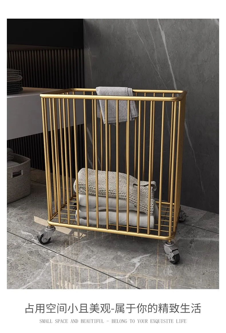 GOLD RODES LAUNDRY CART