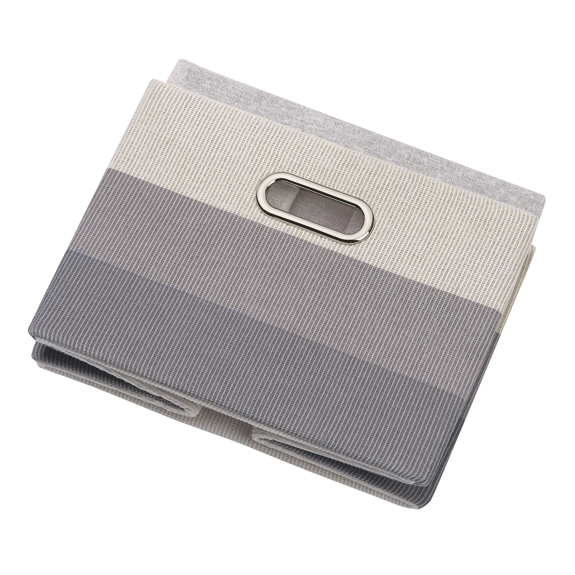 Gray Ombre Collapsible Storage Basket