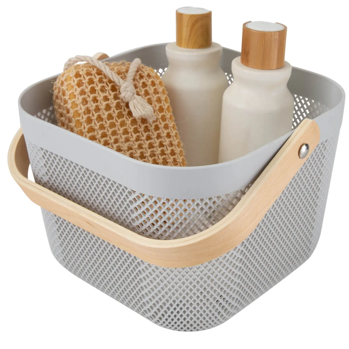 Grey Mesh Storage Baskets (2 Sizes)