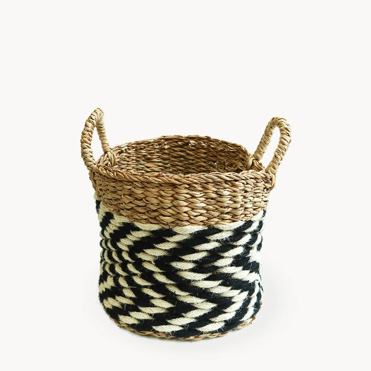 Handwoven Wicker Storage Basket • Ula Zigzag Basket