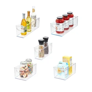 iDesign Linus 5-Piece Stackable Kitchen Organizer Bin Set