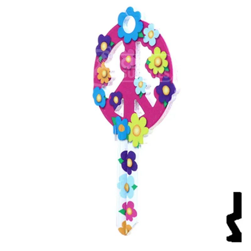 Key Shapes -PEACE SIGN- Schlage SC1 Key