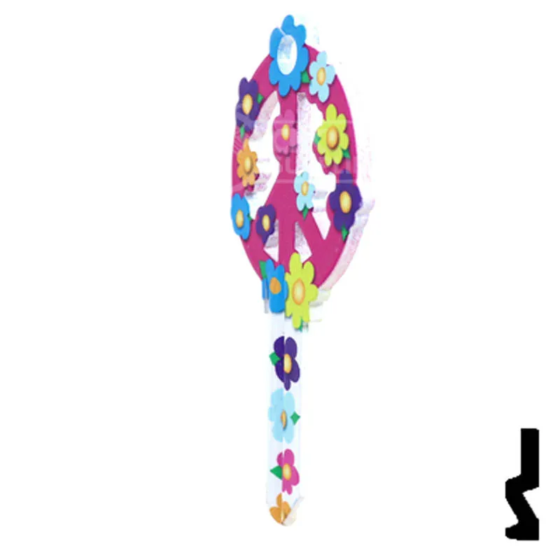 Key Shapes -PEACE SIGN- Schlage SC1 Key