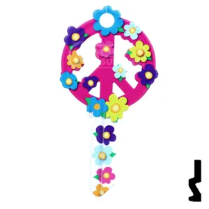 Key Shapes -PEACE SIGN- Schlage SC1 Key