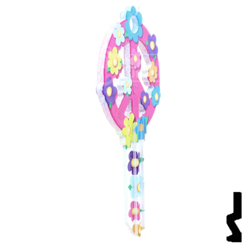 Key Shapes -PEACE SIGN- Schlage SC1 Key