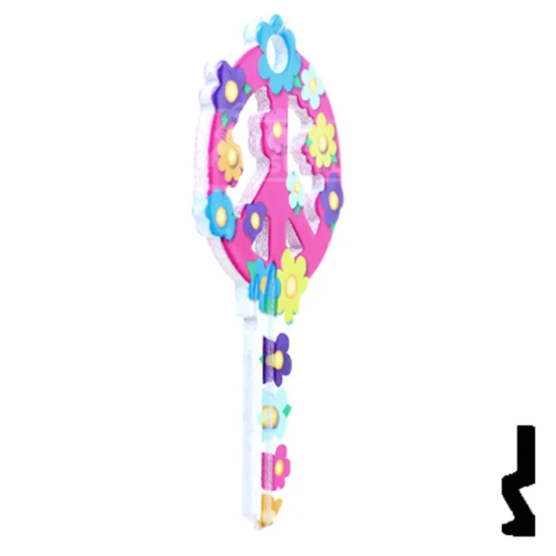 Key Shapes -PEACE SIGN- Schlage SC1 Key