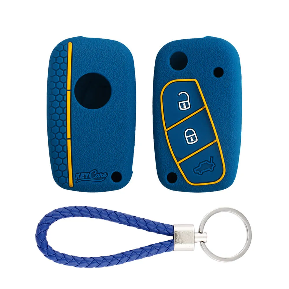 Keycare silicone key cover and keyring fit for : Linea, Punto, Avventura flip key (KC-38, KCMini Keyring)