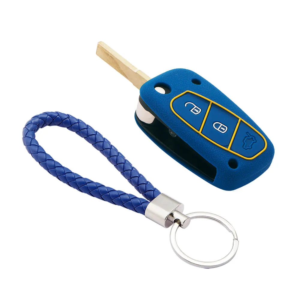 Keycare silicone key cover and keyring fit for : Linea, Punto, Avventura flip key (KC-38, KCMini Keyring)